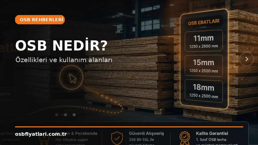 OSB nedir, özellikleri ve kullanım alanları