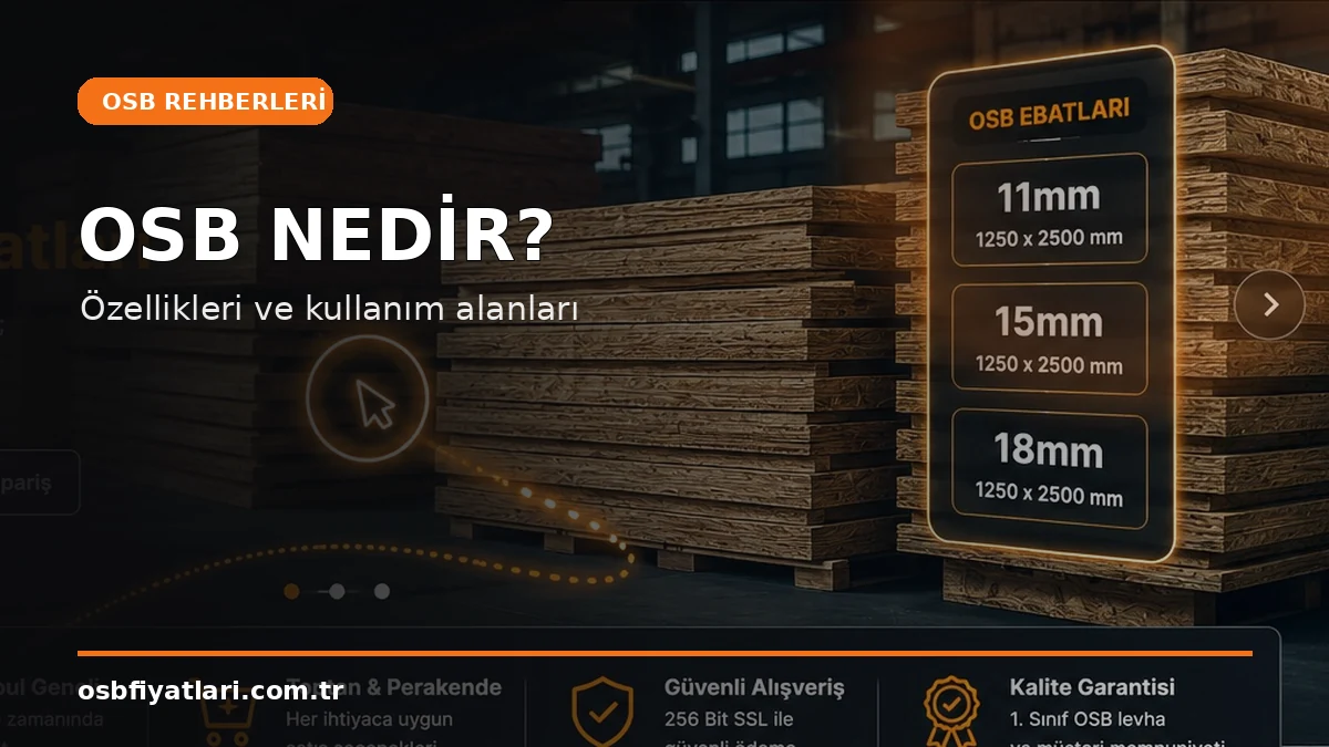 OSB nedir, özellikleri ve kullanım alanları